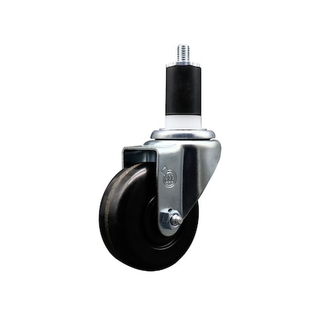 Service Caster 3.5'' SS Phenolic Wheel Swivel 1-1/2'' Expanding Stem Caster SCC-SSEX20S3514-PHS-112